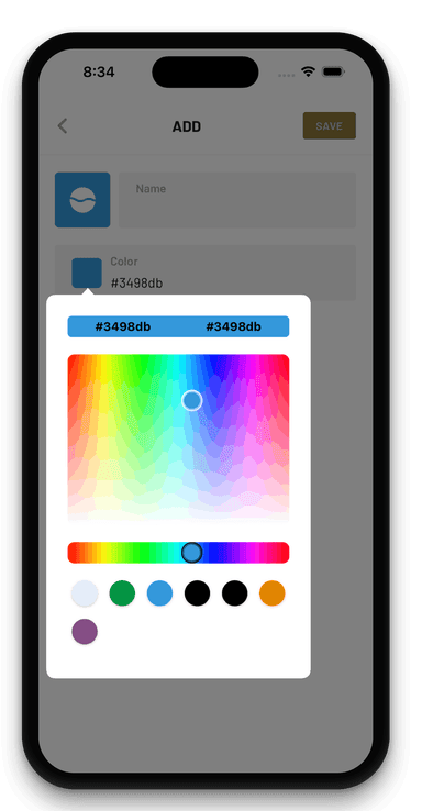 Choose a rating color