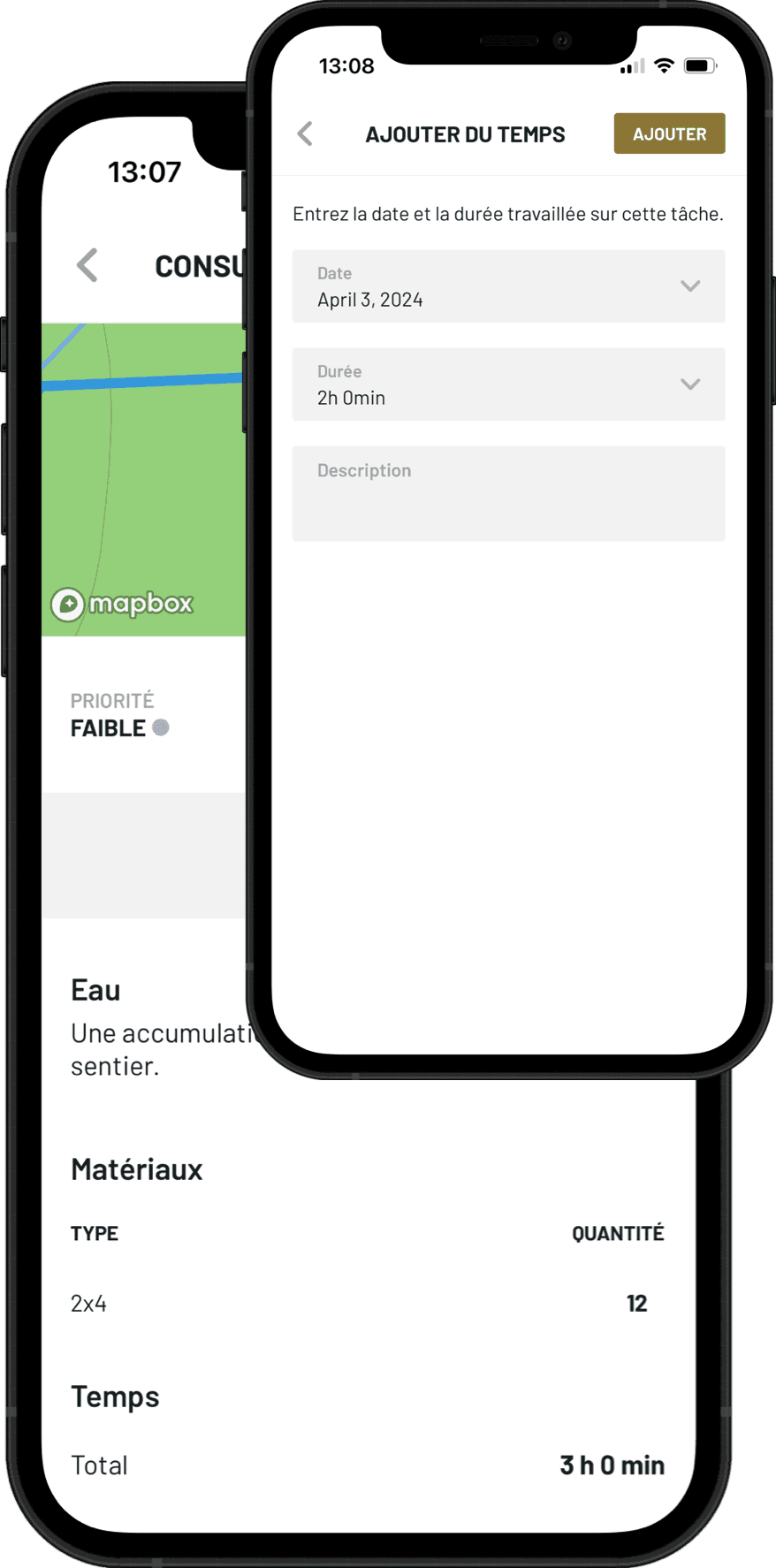 Mesurez - Suivez l’avancement de vos projets et planifiez à long terme grâce aux données sur les heures investies et le matériel requis.
