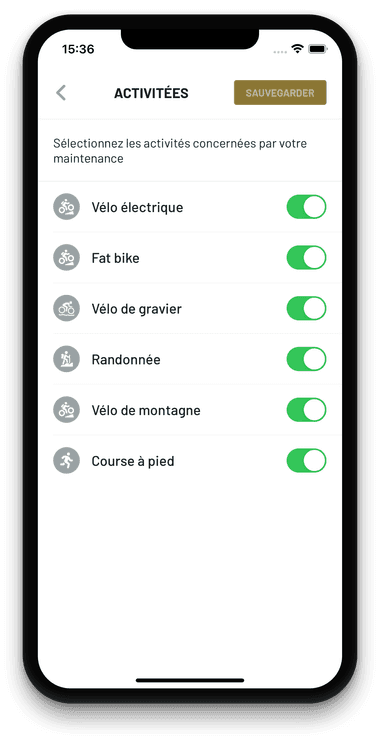 Liste activités
