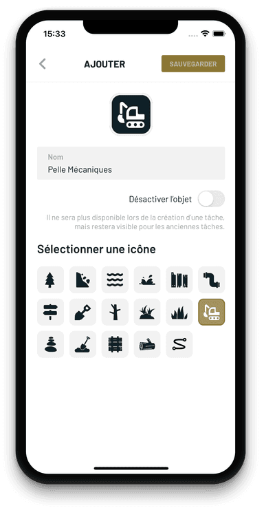 Ajout type personnalisé