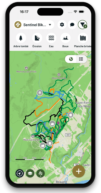 Carte des structures