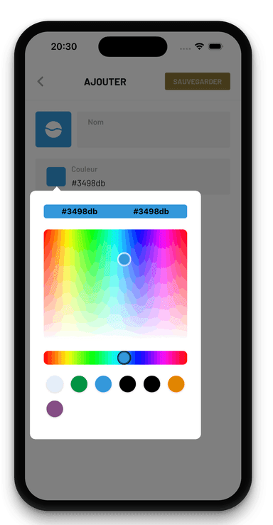 Choisir une couleur de niveau