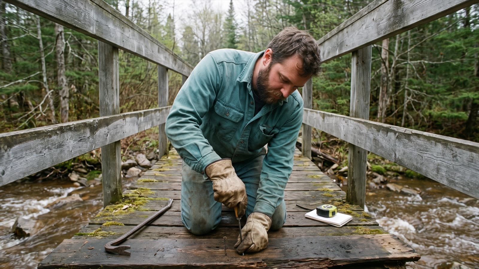 Inspecting trail structures: bridges, boardwalks and features